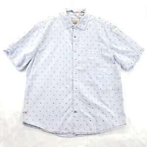 Vintage Italia c. 1958 Shirt Mens XL Blue Long Sleeve Seersucker Button-Up